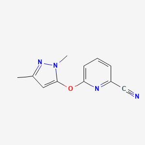2-(1',3'-Dimethyl-pyrazol-5-yloxy)-pyridine-6-carbonitrile