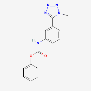 molecular formula C15H13N5O2 B8366486 phenyl 3-(1-methyl-1H-tetraazol-5-yl)phenylcarbamate 