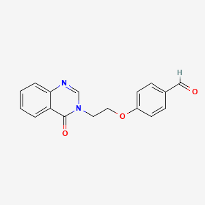 4-[2-[4-Oxo-3,4-dihydro-3-quinazolinyl]ethoxy]benzaldehyde