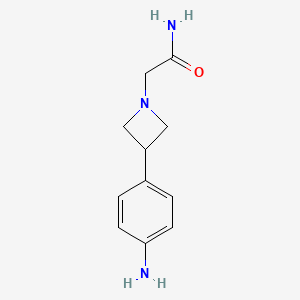 2-[3-(4-Aminophenyl)azetidin-1-yl]acetamide