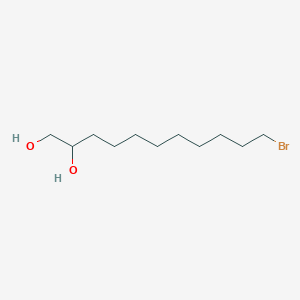 molecular formula C11H23BrO2 B8366516 1-Bromo-10,11-dihydroxyundecane 