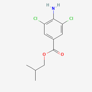molecular formula C11H13Cl2NO2 B8366528 Isobutyl 3,5-dichloro-4-amino-benzoate 