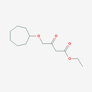 4-Cycloheptyloxy-3-oxo-butyric acid ethyl ester