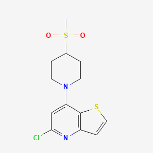 5-Chloro-7-(4-(methylsulfonyl)piperidin-1-yl)thieno[3,2-b]pyridine