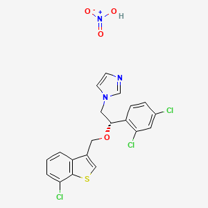 molecular formula C20H16Cl3N3O4S B8366586 (S)-sertaconazole nitrate CAS No. 583057-52-7