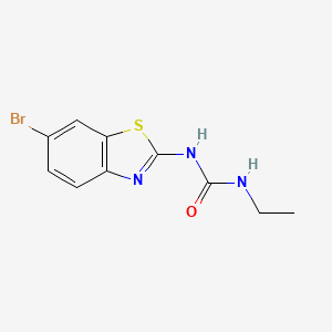 molecular formula C10H10BrN3OS B8367098 1-(6-Bromo-2-benzothiazolyl)-3-ethylurea 