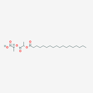 molecular formula C21H39O4Na; C19H35O4Na (major components)<br>C24H44O6 B083671 Stearolac CAS No. 14440-80-3