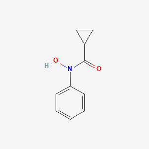 molecular formula C10H11NO2 B8367190 N-hydroxy-N-phenylcyclopropanecarboxamide 