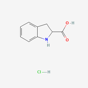 molecular formula C9H10ClNO2 B8367310 Indoline-2-carboxylic acid hydrochloride 