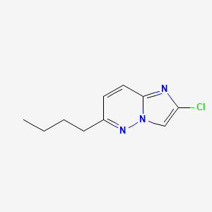 molecular formula C10H12ClN3 B8367534 6-Butyl-2-chloroimidazo[1,2-b]pyridazine 