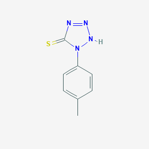 molecular formula C8H8N4S B083676 1-p-tolyl-1H-tetrazole-5-thiol CAS No. 13980-77-3