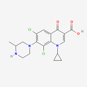 6,8-Dichloro-1-cyclopropyl-7-(3-methylpiperazin-1-yl)-4-oxo-quinoline-3-carboxylic acid