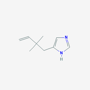 4-(2,2-dimethylbut-3-en-1-yl)-1H-imidazole