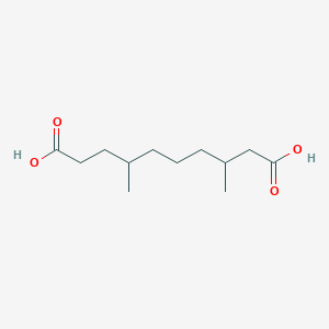 molecular formula C12H22O4 B8367713 3,7-Dimethyldecanedioic acid 