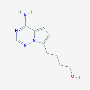 4-(4-Aminopyrrolo[2,1-f][1,2,4]triazin-7-yl)butan-1-ol