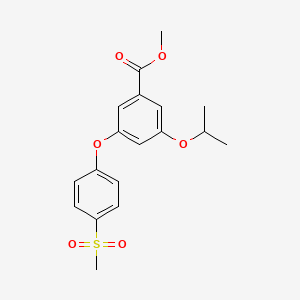 3-Isopropoxy-5-(4-methanesulfonyl-phenoxy)-benzoic acid methyl ester