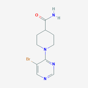 1-(5-Bromopyrimidin-4-yl)piperidine-4-carboxamide