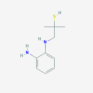 molecular formula C10H16N2S B8367758 2-Amino-1-(2-mercapto-2-methylpropylamino)benzene 