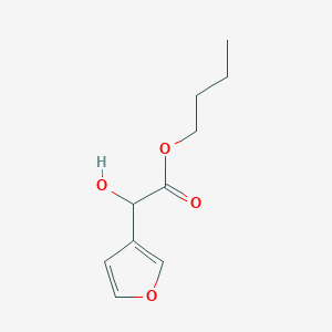 molecular formula C10H14O4 B8367760 Butyl 3-furyl(hydroxy)acetate 