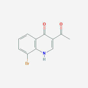 3-acetyl-8-bromoquinolin-4(1H)-one