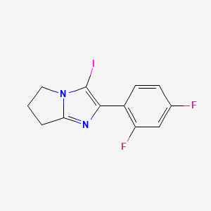 2-(2,4-difluorophenyl)-3-iodo-6,7-dihydro-5H-pyrrolo[1,2-a]imidazole