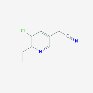 5-Chloro-6-ethyl-pyridin-3-yl-acetonitrile