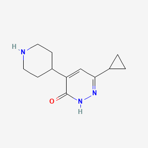6-cyclopropyl-4-piperidin-4-ylpyridazin-3(2H)-one