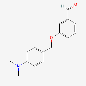 molecular formula C16H17NO2 B8367931 3-(4-(Dimethylamino)-benzyloxy) benzaldehyde 