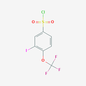 3-Iodo-4-trifluoromethoxybenzenesulfonyl chloride