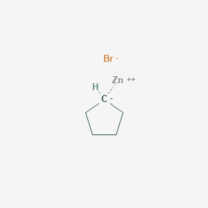 molecular formula C5H9BrZn B8367962 ZINC;cyclopentane;bromide 