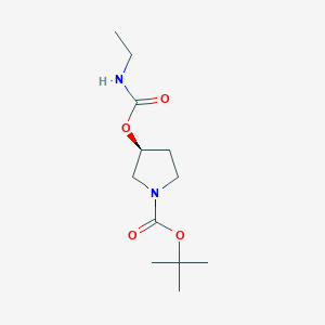tert-butyl (3S)-3-(ethylcarbamoyloxy)pyrrolidine-1-carboxylate