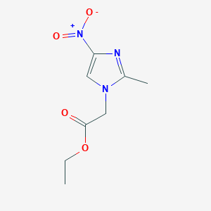 molecular formula C8H11N3O4 B083681 ethyl 2-(2-methyl-4-nitro-1h-imidazol-1-yl)acetate CAS No. 13230-22-3