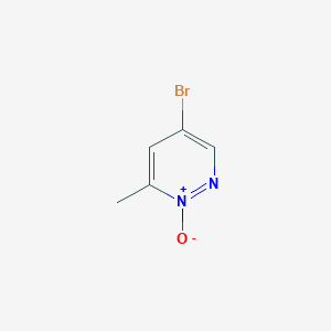 4-Bromo-6-methylpyridazine 1-oxide
