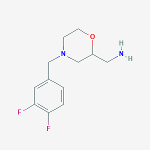 1-[4-(3,4-Difluorobenzyl)morpholin-2-yl]methanamine