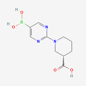 (3S)-1-(5-Boronopyrimidin-2-yl)piperidine-3-carboxylic acid