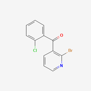 molecular formula C12H7BrClNO B8368354 (2-Bromopyridin-3-yl)-(2-chlorophenyl)methanone 