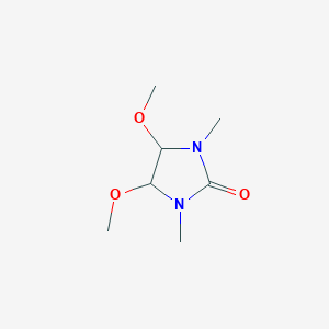 molecular formula C7H14N2O3 B083684 4,5-Dimethoxy-1,3-dimethylimidazolidin-2-one CAS No. 13464-10-3