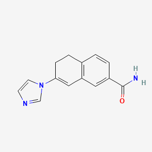 2-Naphthalenecarboxamide, 5,6-dihydro-7-(1H-imidazol-1-yl)-