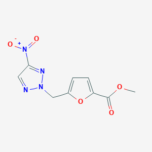 5-(4-Nitro-[1,2,3]triazol-2-ylmethyl)-furan-2-carboxylic acid methyl ester
