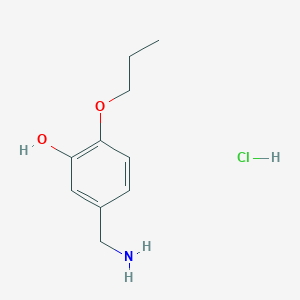 5-Aminomethyl-2-propoxy-phenol hydrochloride