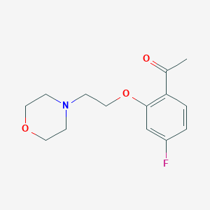 1-[4-Fluoro-2-(2-morpholine-4-ylethoxy)phenyl]ethanone