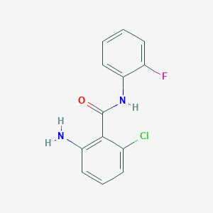 2-amino-6-chloro-N-(2-fluorophenyl)benzamide