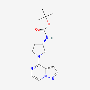 (S)-tert-butyl (1-(pyrazolo[1,5-a]pyrazin-4-yl)pyrrolidin-3-yl)carbamate