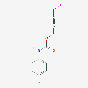 molecular formula C11H9ClINO2 B083692 4-iodobut-2-ynyl N-(4-chlorophenyl)carbamate CAS No. 14225-20-8