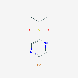 2-Bromo-5-isopropylsulfonyl-pyrazine