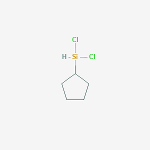 molecular formula C5H10Cl2Si B8369220 Cyclopentyldichlorosilane 