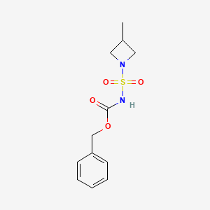 molecular formula C12H16N2O4S B8369228 Benzyl ((3-methylazetidin-1-yl)sulfonyl)carbamate 