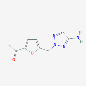 1-(5-((4-Amino-2H-1,2,3-triazol-2-yl)methyl)furan-2-yl)ethanone