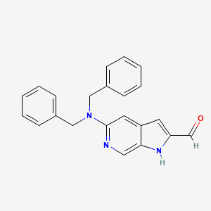 5-(dibenzylamino)-1H-pyrrolo[2,3-c]pyridine-2-carboxaldehyde