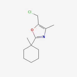5-Chloromethyl-4-methyl-2-(1-methyl-cyclohexyl)-oxazole
